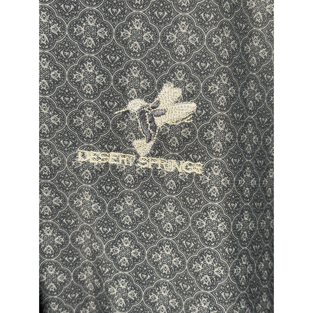 Peter Millar Palm Desert Springs Polo Shirt Mens XL Gray Golf Summer Comfort - Picture 3 of 5